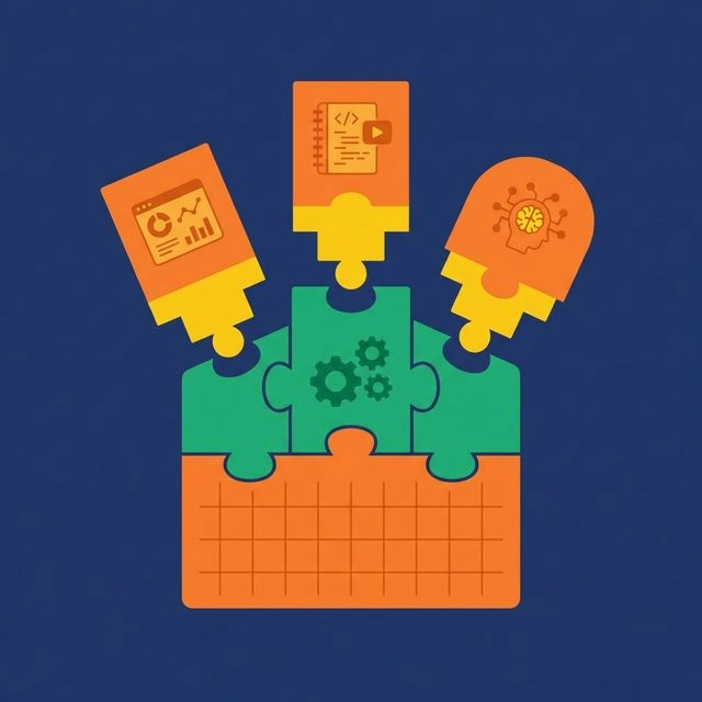 Composable analytics — modular blocks snapping together