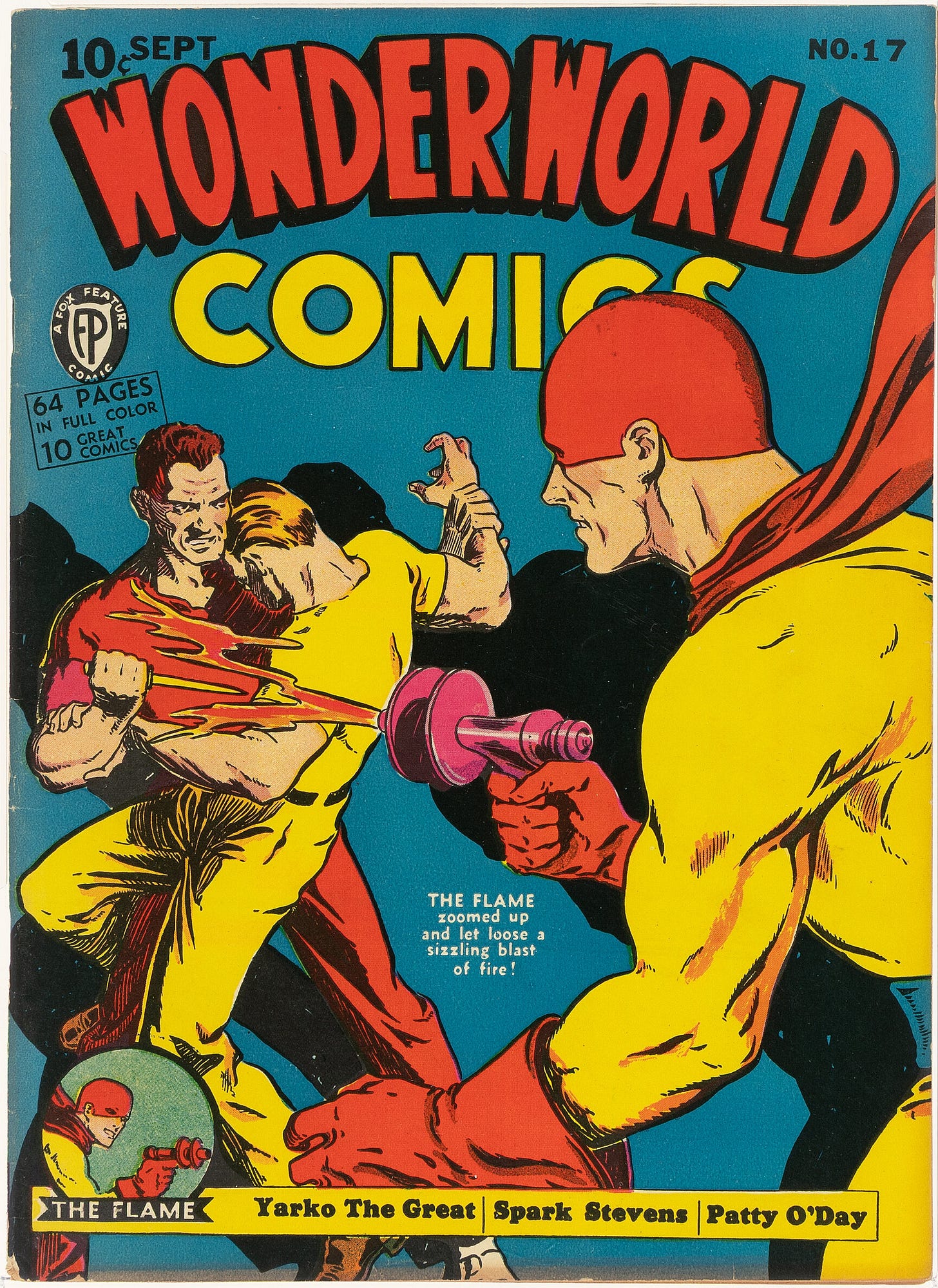 golden-age comics — Will Eisner, cover of Wonderworld Comics no. 17 (Fox, September 1940) / public domain (via Wikimedia Commons) golden-age comics — Will Eisner, cover of Wonderworld Comics no. 17 (Fox, September 1940) / public domain (via Wikimedia Commons)