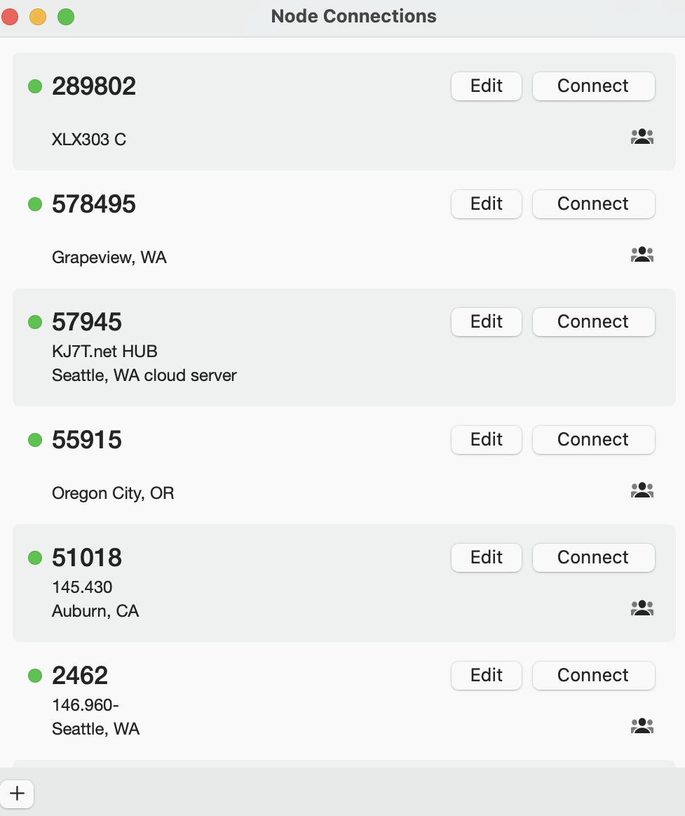 Transceive connections: green is good