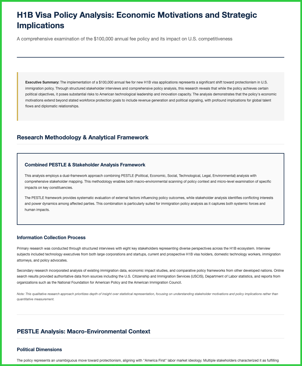 Original Report: Data collection, interviews, charts.
