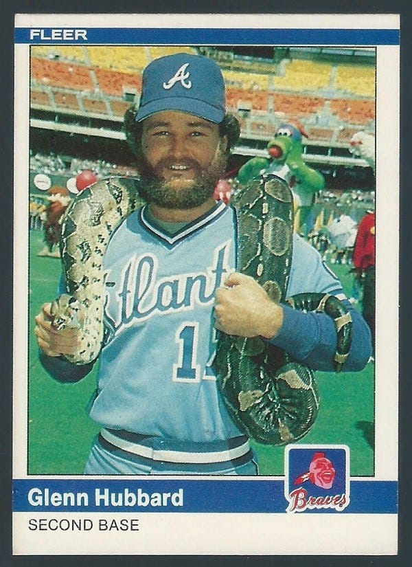 1984 Fleer Glenn Hubbard