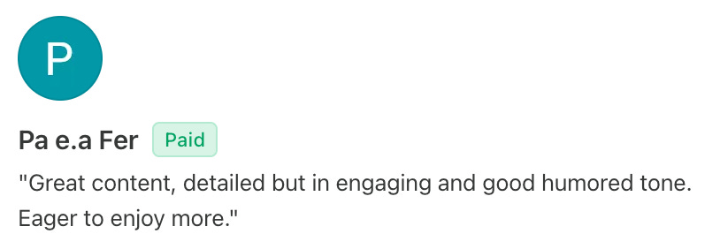 What readers say: What readers say: