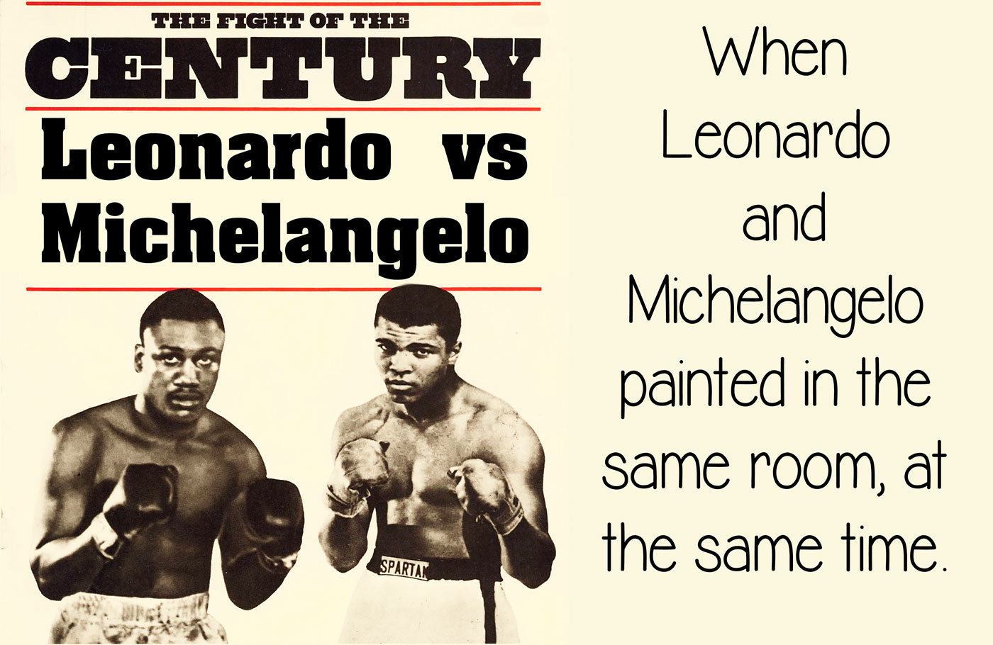 Leonardo da Vinci vs Michelangelo Palazzo Vecchio battle