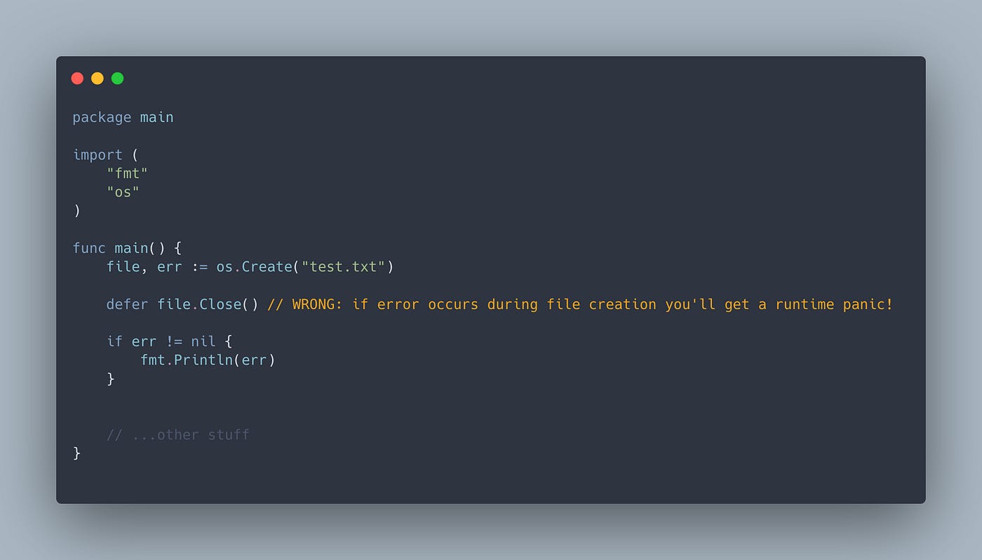 Defer Functions in Golang: Common Mistakes and Best Practices | by Reza  Khademi | Medium