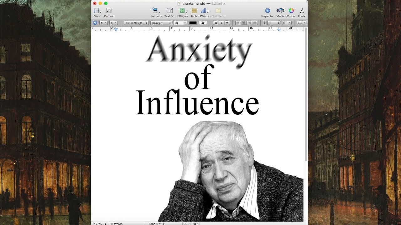 The Anxiety of Influence | Literature In The Dark