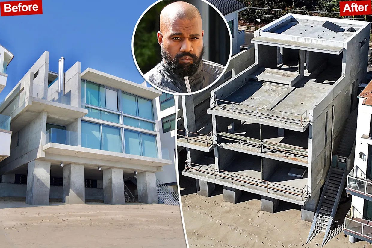 Kanye West gave Malibu home a makeunder — and devalued it by $14M