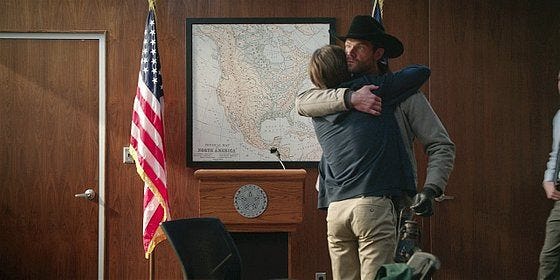 Walker hugging Augie tight to feel bulges for Jared Padalecki Walker hugging Augie tight to feel bulges for Jared Padalecki