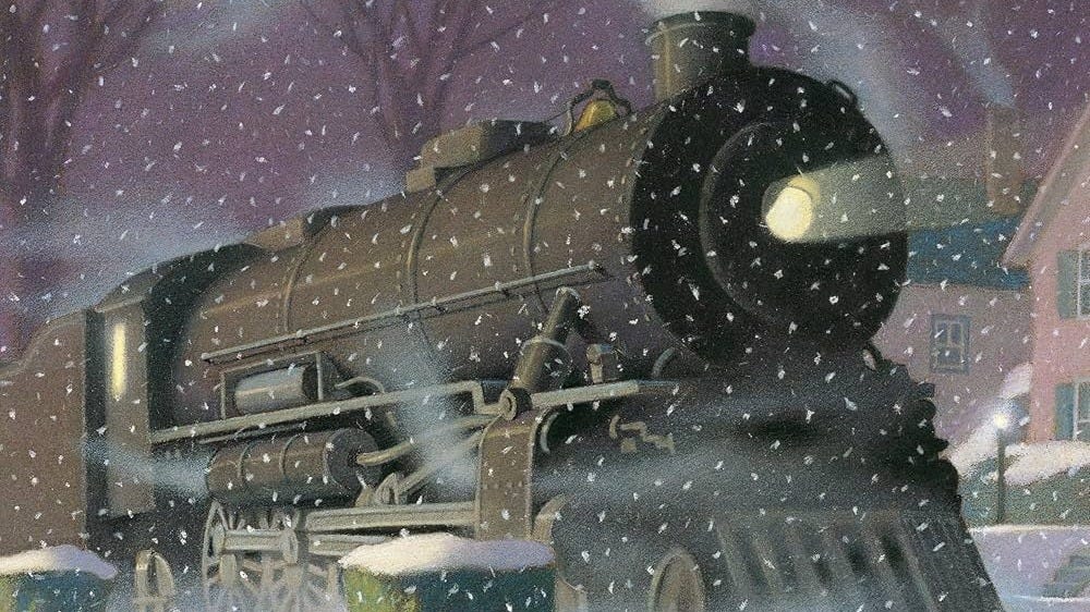 The Polar Express: 40th Anniversary Edition with free audiobook read by  Liam Neeson : Van Allsburg, Chris: Amazon.co.uk: Books