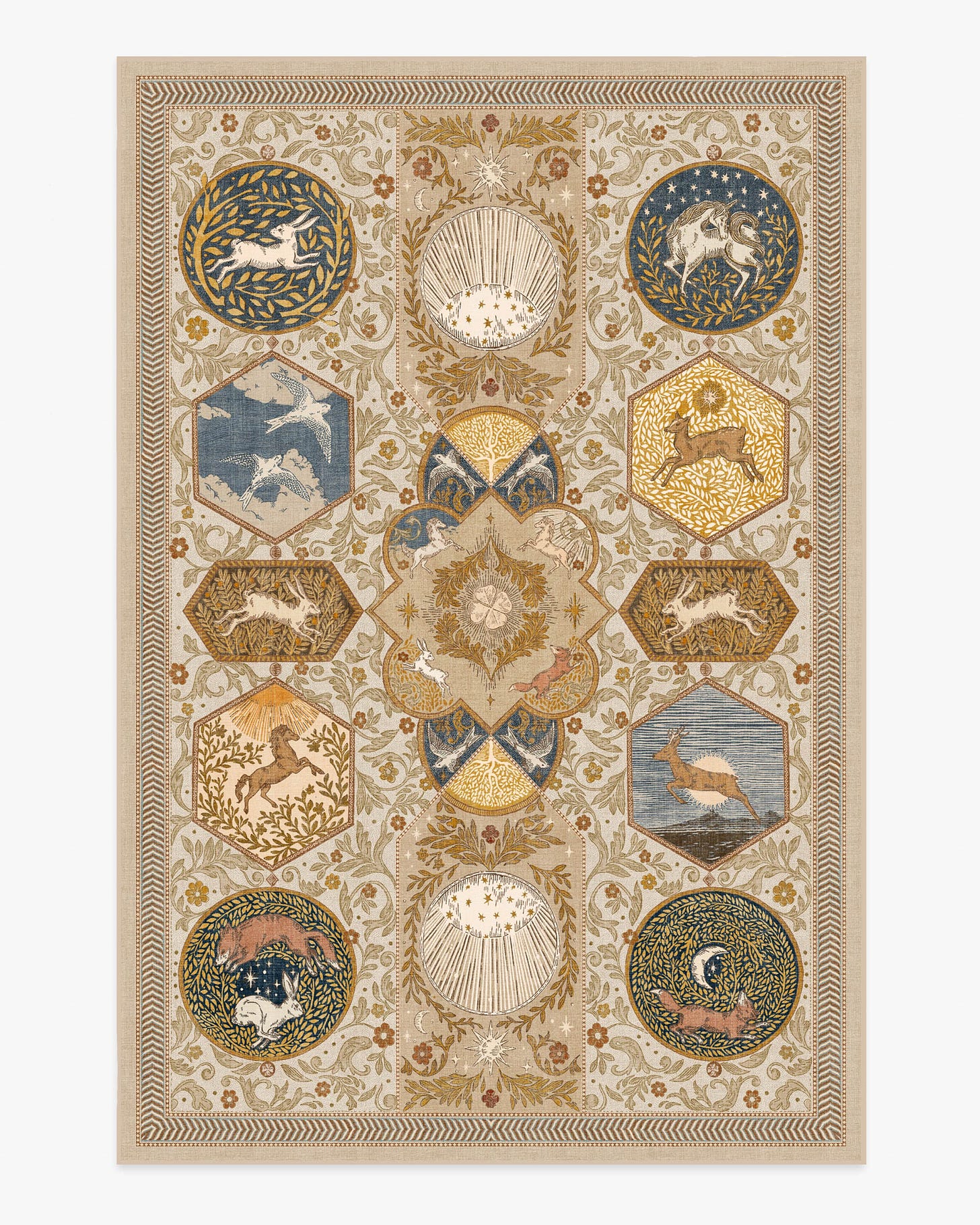 6x9 Woodland Wanderer Natural Flatwoven Rug 6x9 Woodland Wanderer Natural Flatwoven Rug
