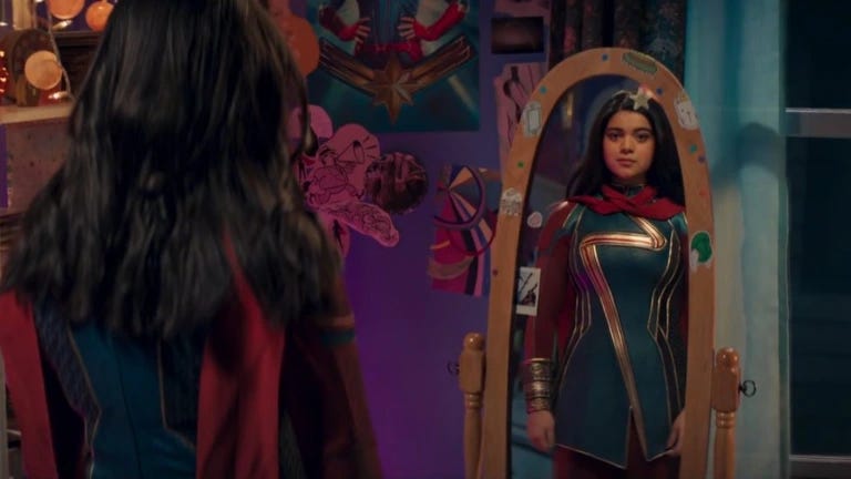 Ms. Marvel fangirling herself, as we all should