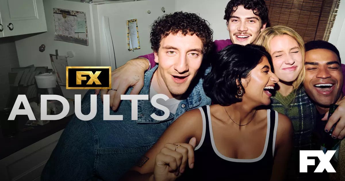 Adults on Hulu Review | Double Take TV Newsletter | Jenni Cullen