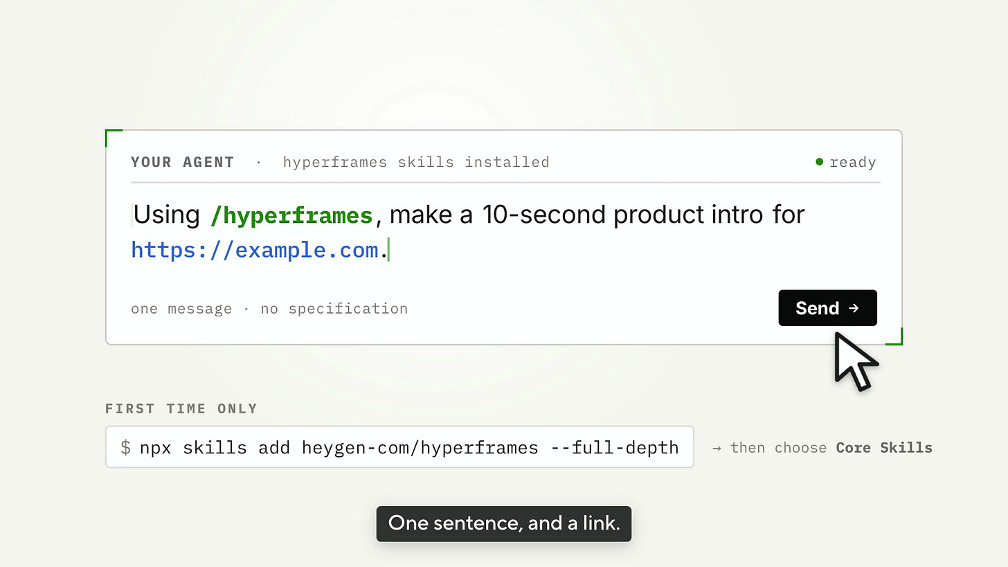 Make your first video - HyperFrames