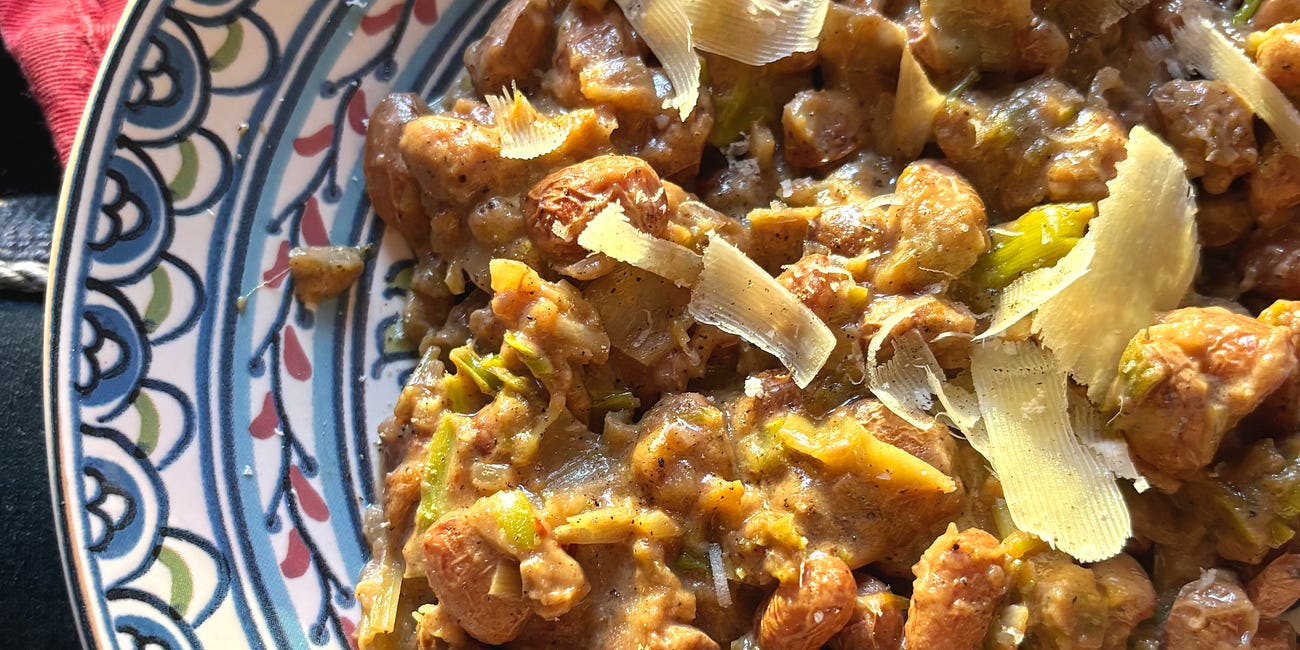 Creamy Beans with Leeks and Parmesan