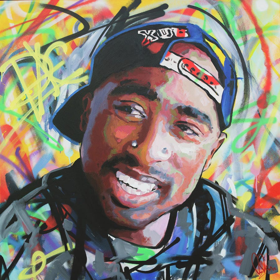 Tupac Portrait by Richard Day