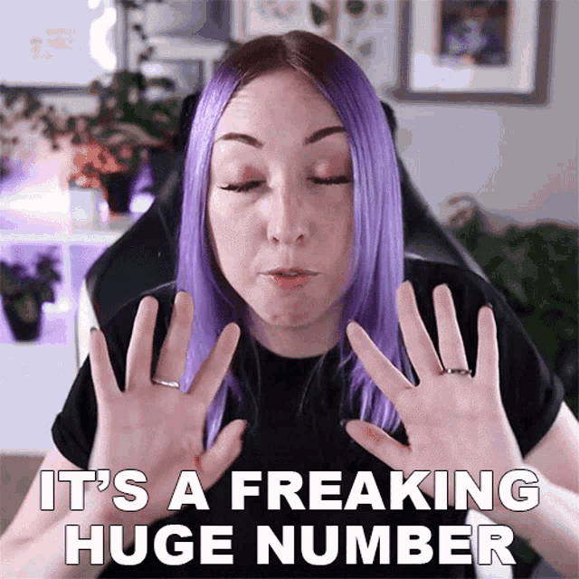 Its AFreaking Huge Number Ashni GIF - ItsAFreakingHugeNumber Ashni HugeNumbers GIFs