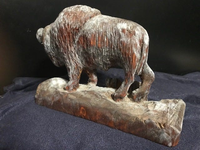 Buffalo Carving by Janet Wolfinger