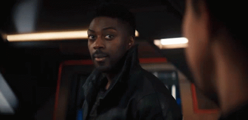 Book from Star Trek: Discovery winking and then beaming out