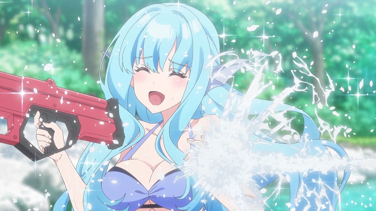 Jingai Kyoushitsu no Ningengirai Kyoushi &mdash; Episode 4 &mdash; Kyouka in Bikini Water Gun Fight