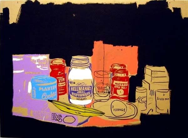 Jean-Michel Basquiat Andy Warhol collaboration pop art graffiti painting Max Roach Jean-Michel Basquiat Andy Warhol collaboration pop art graffiti painting Max Roach