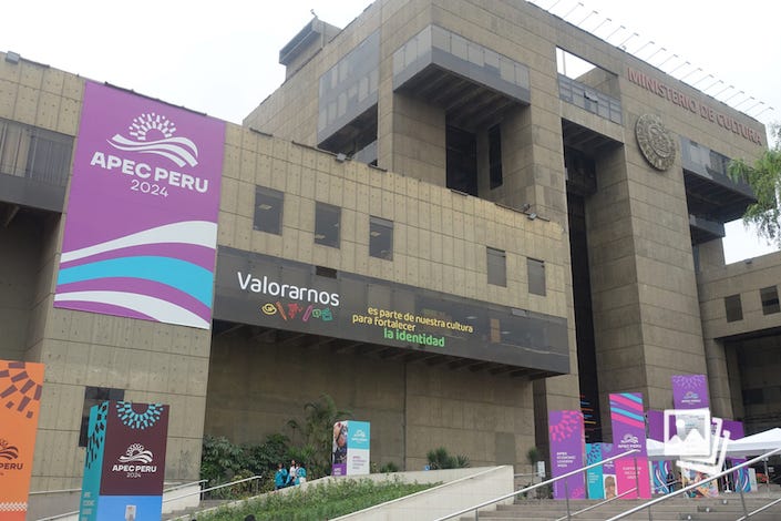 The APEC Summit venue in Lima, Peru, on Nov. 12, 2024.