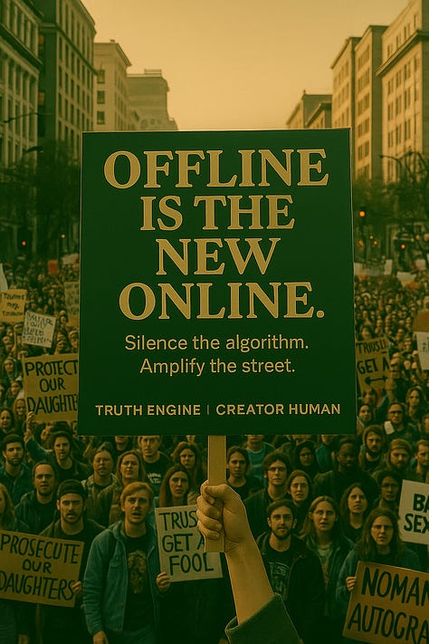 9 various protest images designed for give aways for only voicing of our oppinions. 