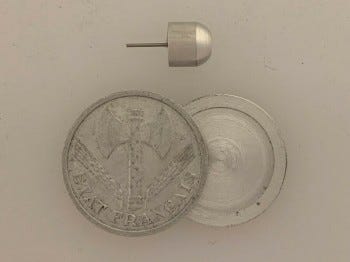WWII Vichy French 1 Franc HOLLOW SPY COIN WWII Vichy French 1 Franc HOLLOW SPY COIN