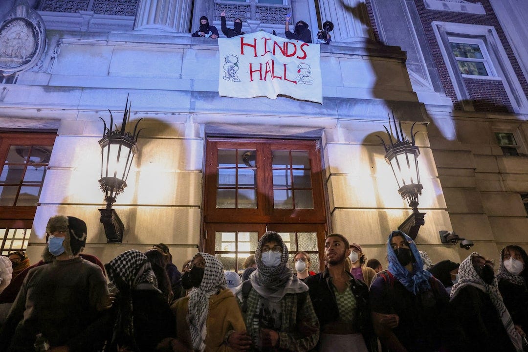 Drones above, police at the gates: Columbia protest camp's final moments |  Reuters