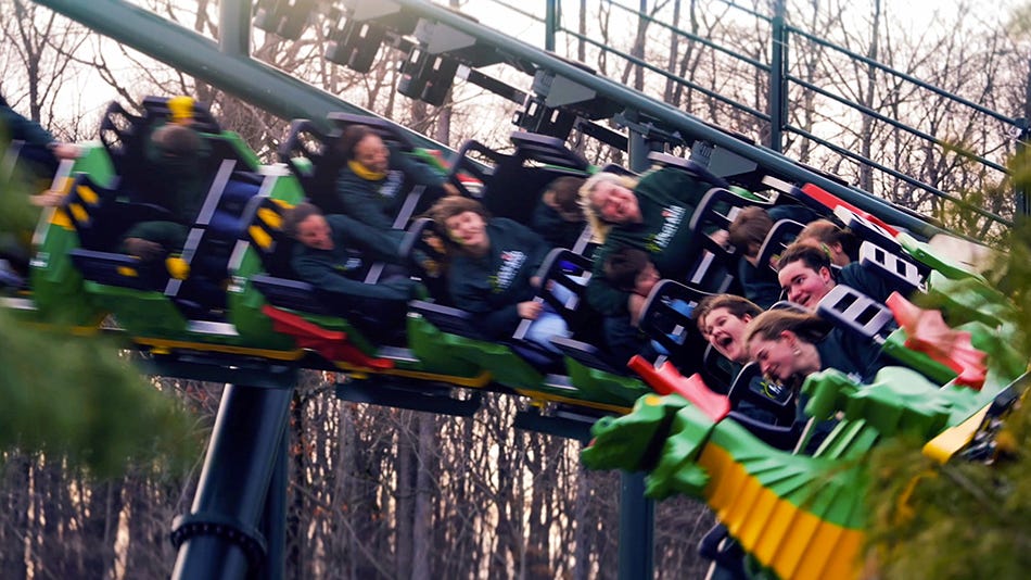 The Dragon coaster at Legoland New York