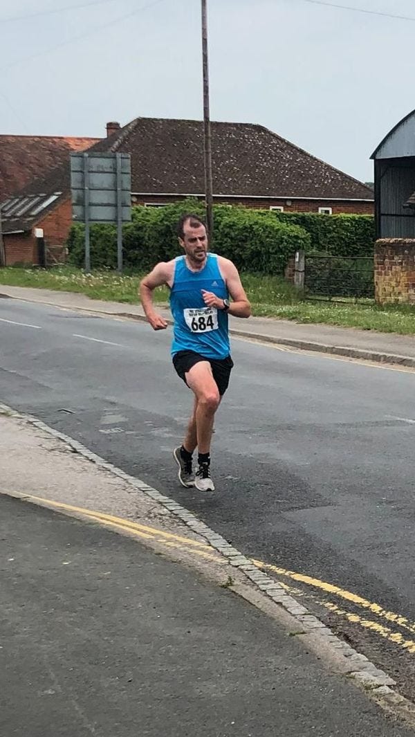 Clayton finishing Stage 20.