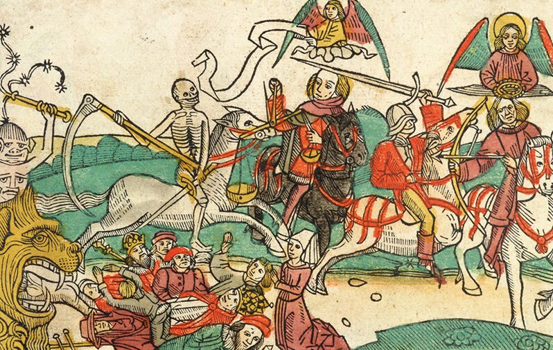 Anon: Koberger Bible (1483) Four Horsemen Anon: Koberger Bible (1483) Four Horsemen