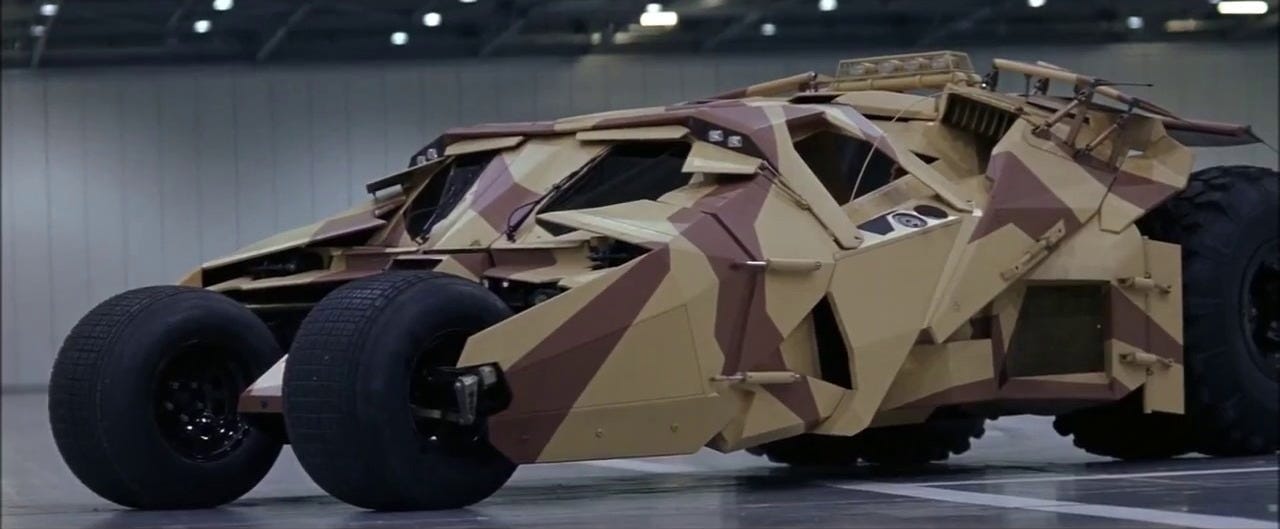 Batman Begins (2005) - Batmobile Testing Scene (1080p) FULL HD