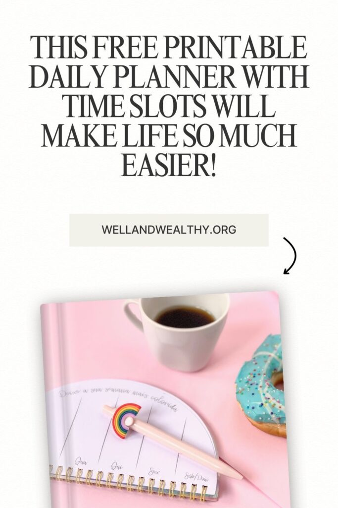 This FREE Printable Daily Planner with Time Slots Will Make Life SO MUCH Easier!