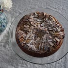 apple, almond, cardamom cake
