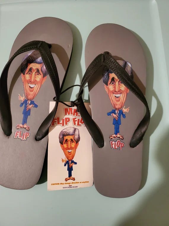 John Kerry flipflops. Sigh. 