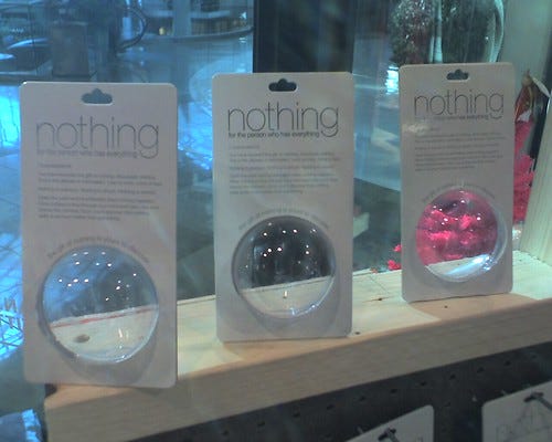 The Gift of Nothing The Gift of Nothing