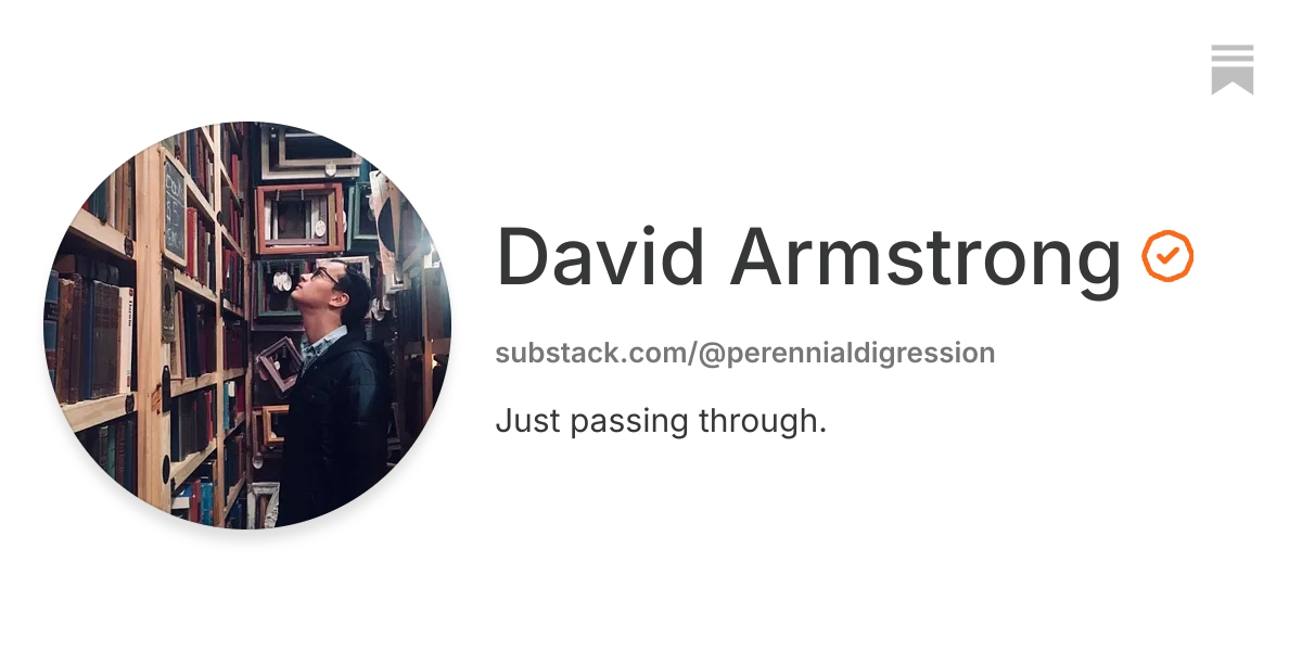 David Armstrong | Substack