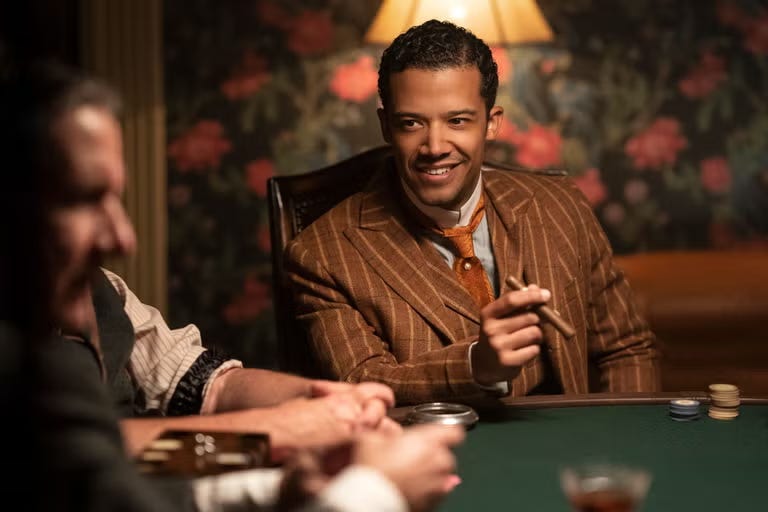 Louis playing poker in Episode 1 of Interview With the Vampire Louis playing poker in Episode 1 of Interview With the Vampire