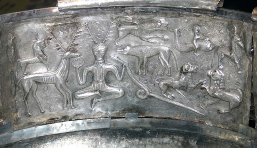 The Cernunnos panel of the Gundestrup Cauldron (CC BY-SA 3.0)