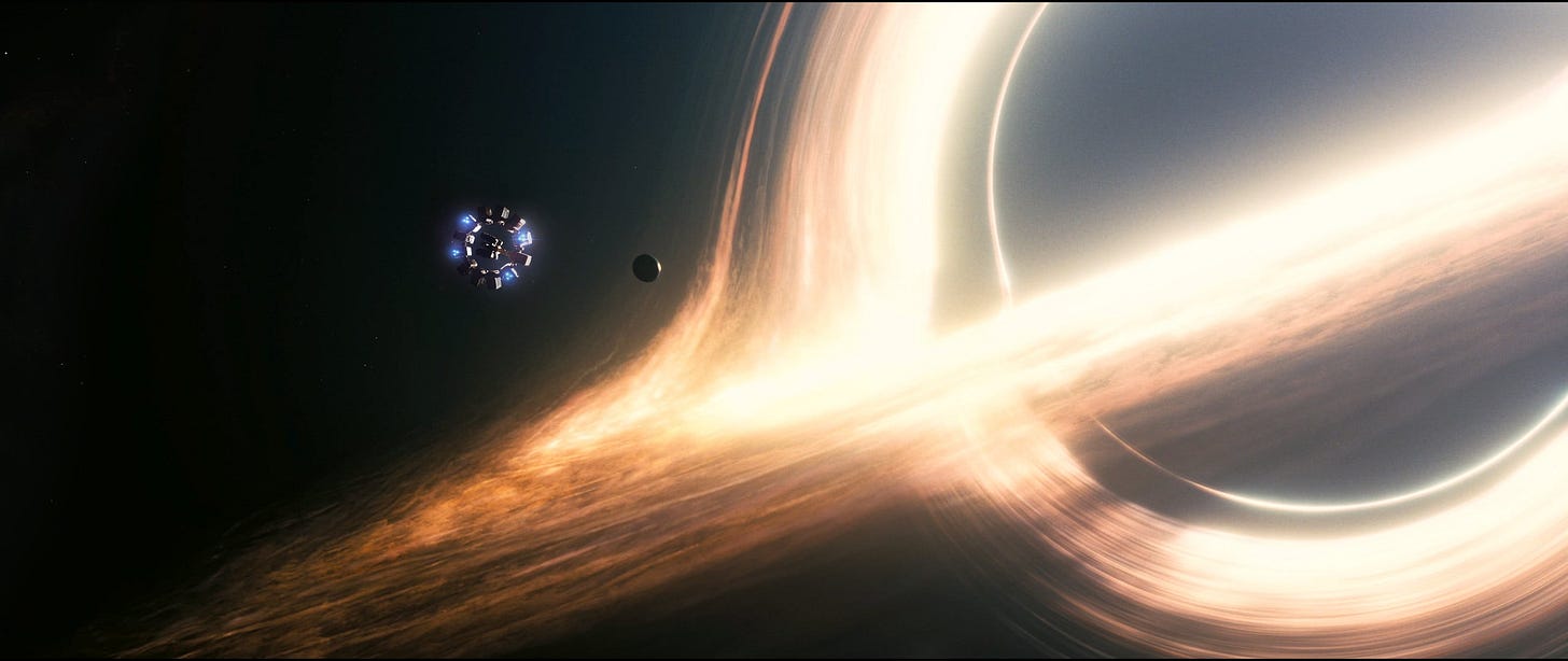 In Interstellar (2014) the black hole was so scientifically accurate it took approx 100 hours to render each frame in the physics and VFX engine. Meaning every second you see took approx In Interstellar (2014) the black hole was so scientifically accurate it took approx 100 hours to render each frame in the physics and VFX engine. Meaning every second you see took approx