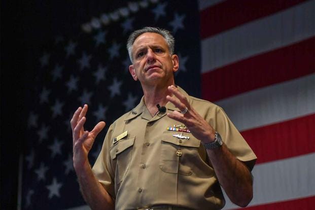 Chief of Naval Personnel, Vice Adm. Robert Burke Chief of Naval Personnel, Vice Adm. Robert Burke