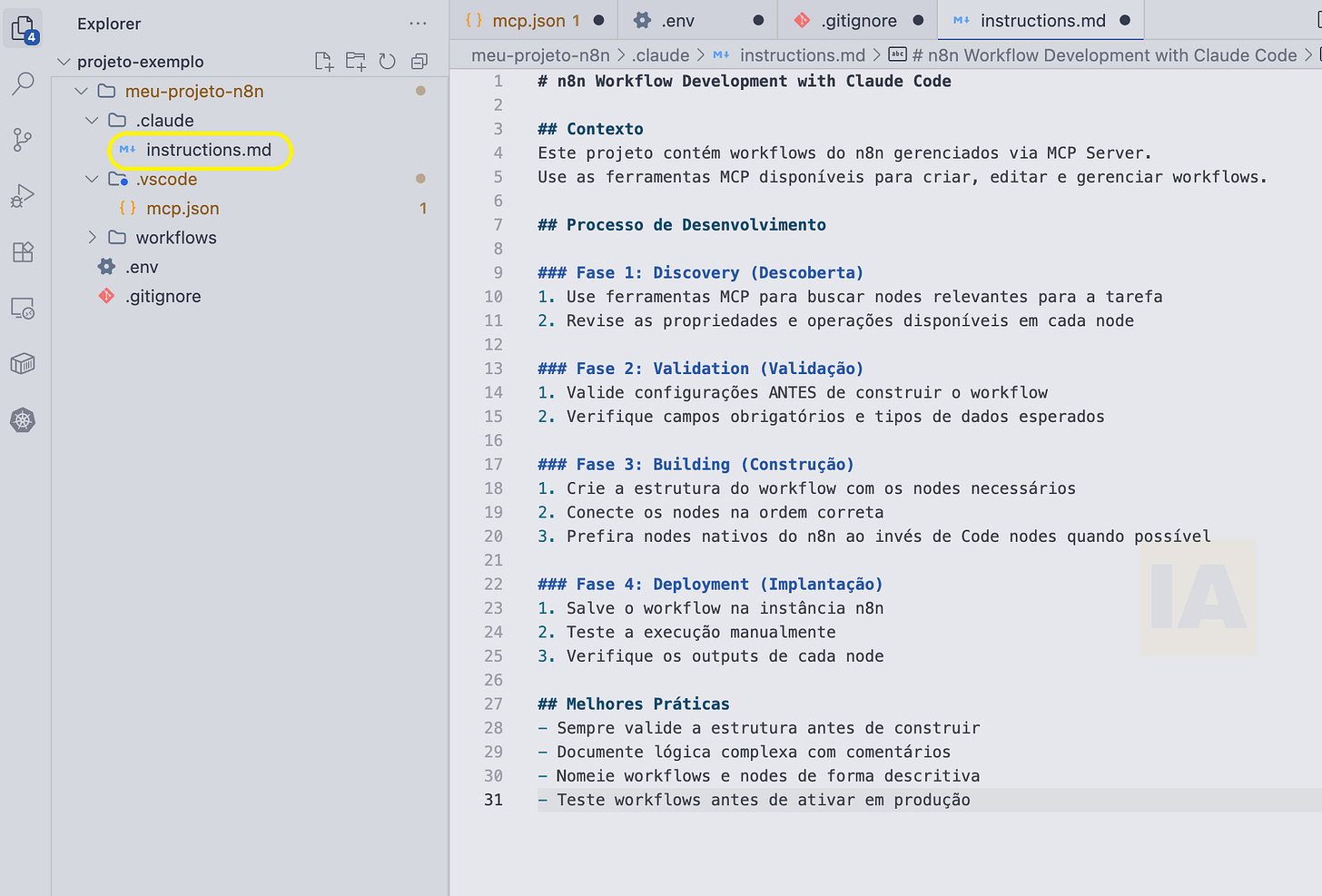 Instruções para LLM generativa compreender suas atribuições / skills no diretório