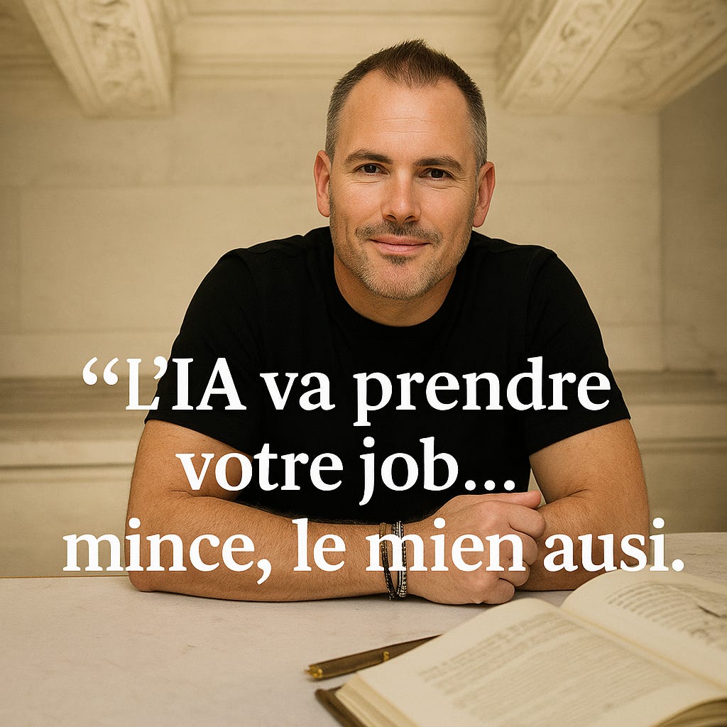 « L’IA va prendre votre job… mince, le mien aussi. »