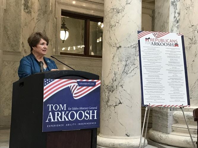 Patti Anne Lodge endorsing Arkoosh