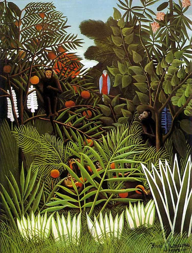 Jungle Painting by Henri Rousseau