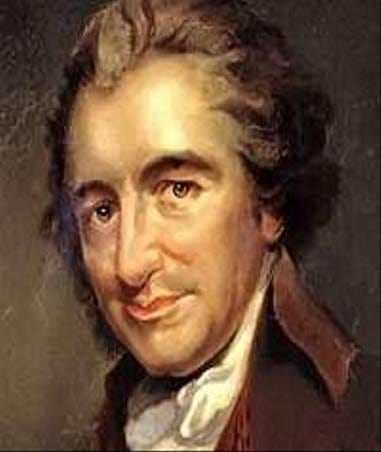 Thomas Paine (cropped) - Public domain portrait engraving