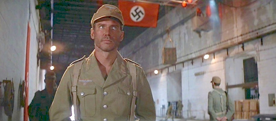 Indiana Jones with Nazi flag