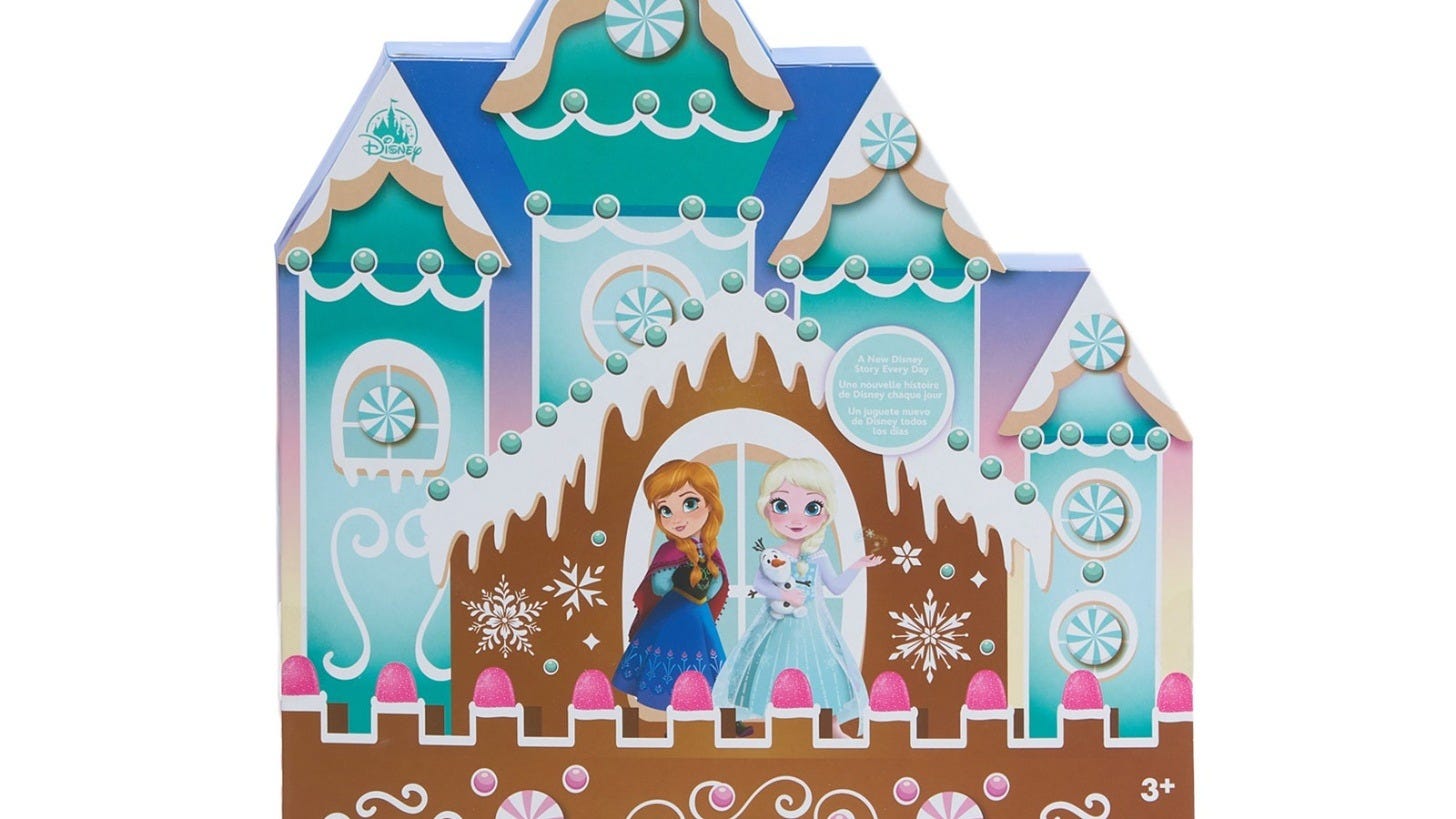 The Once Upon a Story Princess countdown calendar. Image: Disney Store The Once Upon a Story Princess countdown calendar. Image: Disney Store