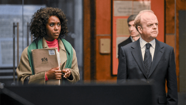 Clare-Hope Ashitey and Toby Jones in “Hijack.”