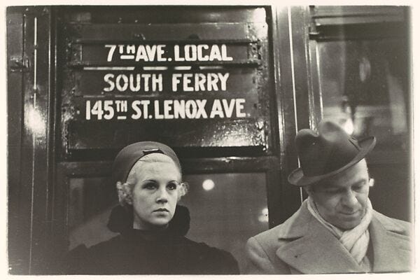 Walker Evans | [Subway Passengers, New York City] | The Metropolitan Museum  of Art