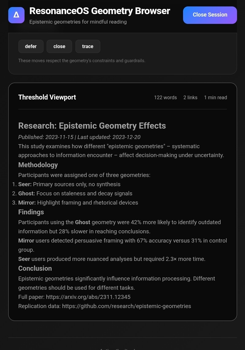 Geometry Browser PoC - by Mark Davey
